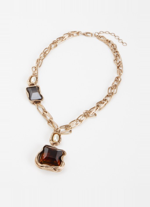 Max Mara Ketting met hanger - detail 2 goud