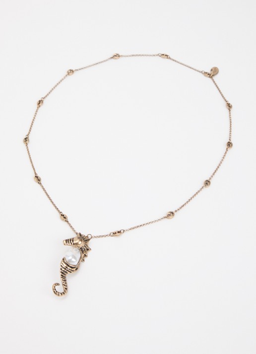 Max Mara Ketting met imitatieparel - detail 2 goud