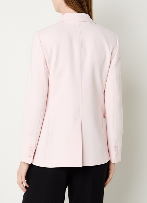 Max Mara Linz blazer met klepzakken - achterkant lichtroze