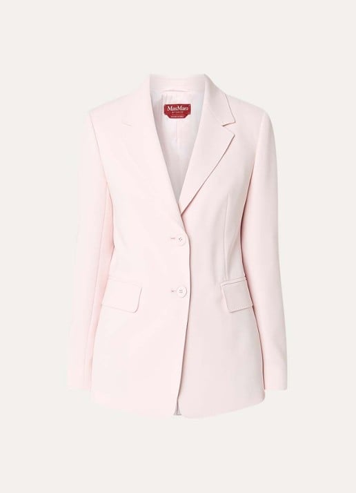 Max Mara Linz blazer met klepzakken - voorkant 3 lichtroze