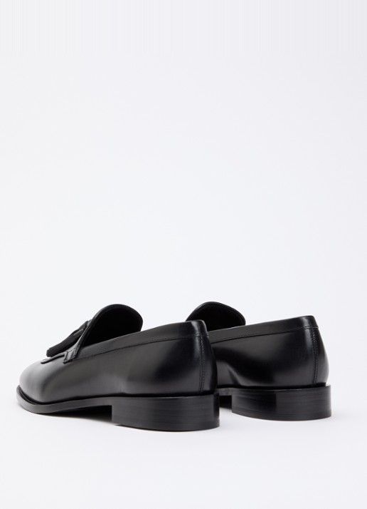 Max Mara Loafer van kalfsleer - achterkant zwart