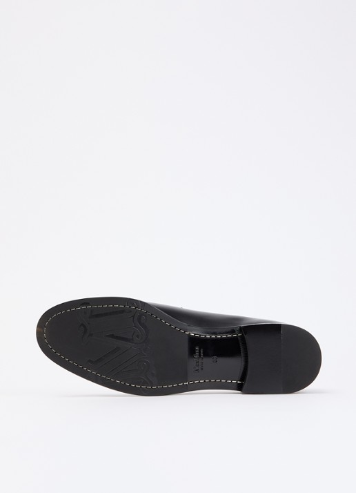 Max Mara Loafer van kalfsleer - detail 5 zwart