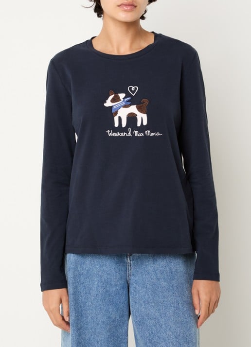 Max Mara Longsleeve met logoprint