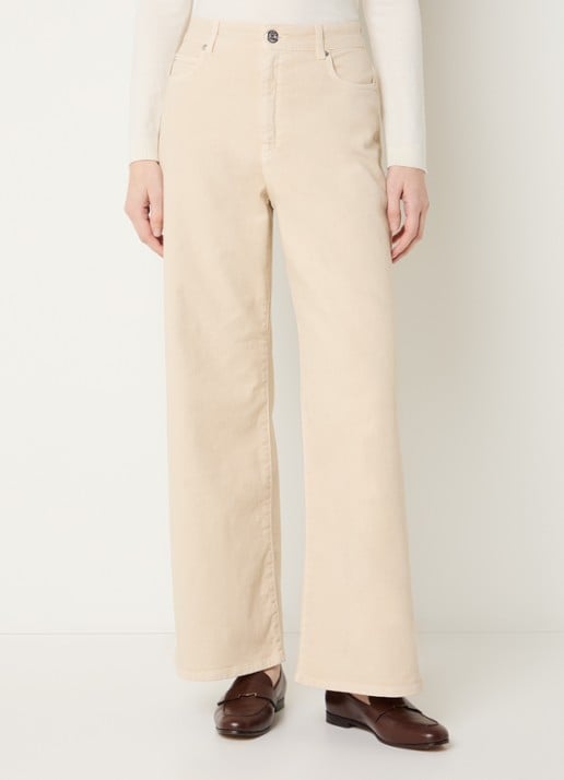 Max Mara Medina high waist straight leg jeans met gekleurde wassing