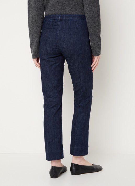 Max Mara Mid waist slim fit jeans met donkere wassing - achterkant 2 indigo