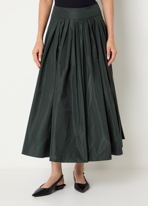 Max Mara Midi A-lijn rok met steekzakken