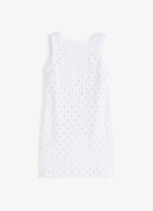 Max Mara Mini jurk met cut-out detail - voorkant 4 wit