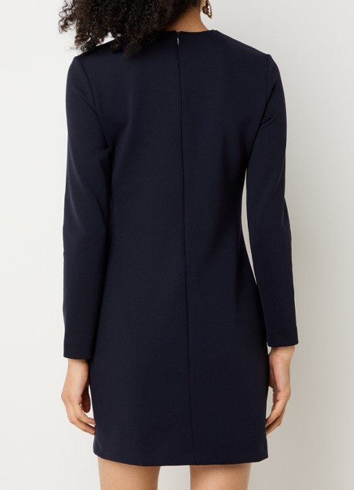 Max Mara Mini jurk met stretch - achterkant 4 donkerblauw