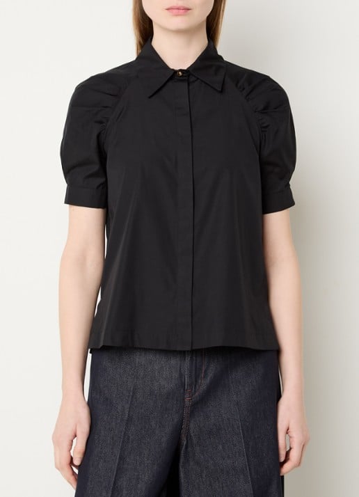 Max Mara Mstamore blouse met kraag