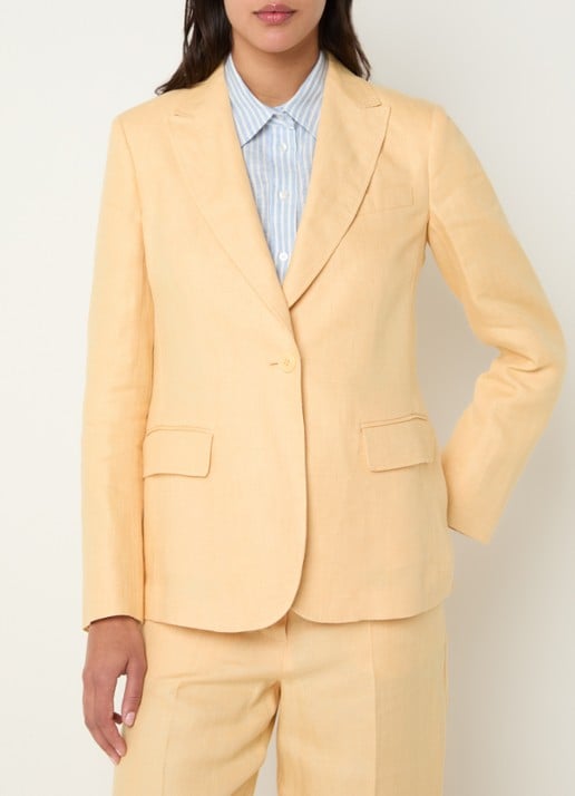 MaxMara Nalut blazer van linnen met klepzakken