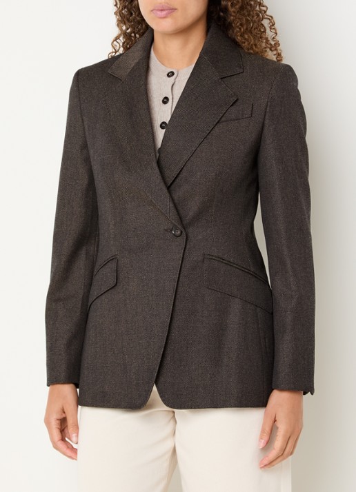 Max Mara Neutro blazer van scheerwol
