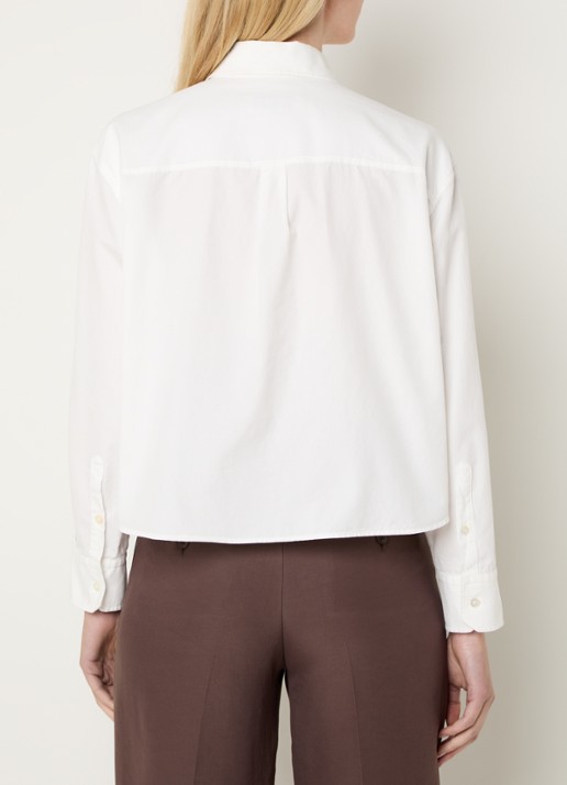 Max Mara Nuoro blouse met borstzak - achterkant 4 wit