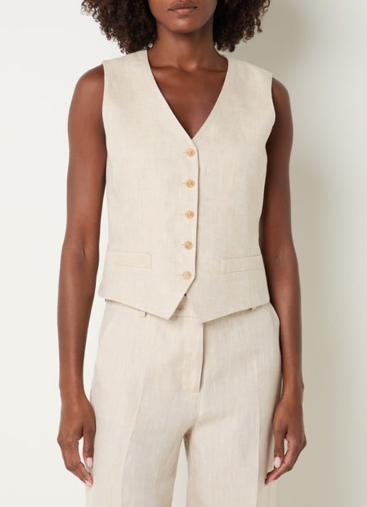 Max Mara Pace gilet van linnen