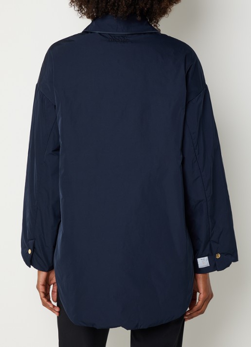 Max Mara Parka met steekzakken - achterkant 2 donkerblauw
