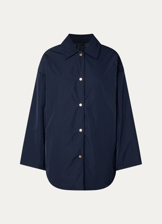 Max Mara Parka met steekzakken - voorkant 3 donkerblauw