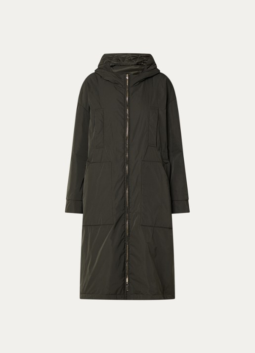 Max Mara Parka met steekzakken - voorkant 2 khaki