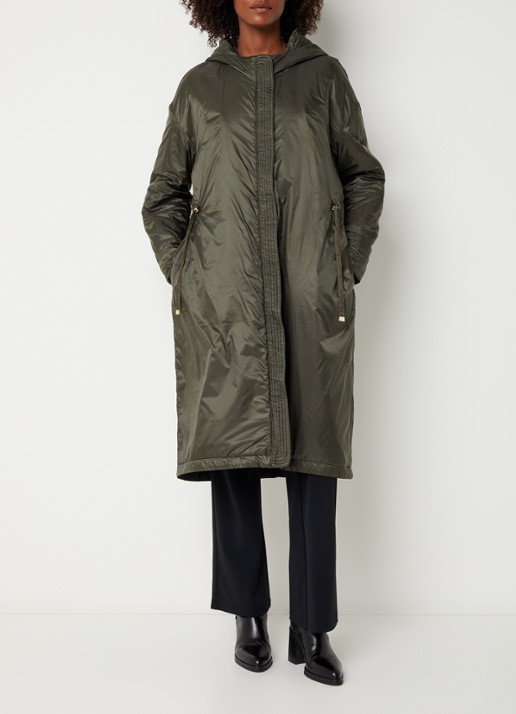 Max Mara Parka met steekzakken - voorkant 3 khaki