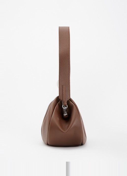 Max Mara Pasticcino handtas van leer met afneembare schouderriem - detail 3 bruin