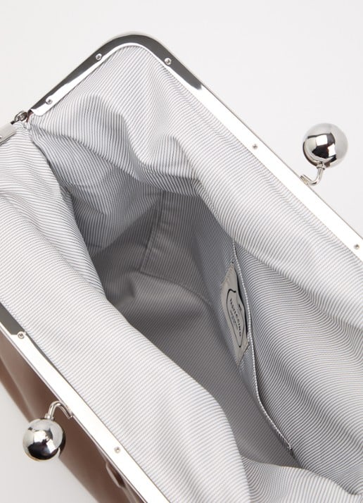 Max Mara Pasticcino schoudertas van schapenleer met afneembare schouderriem - detail 2 bruin