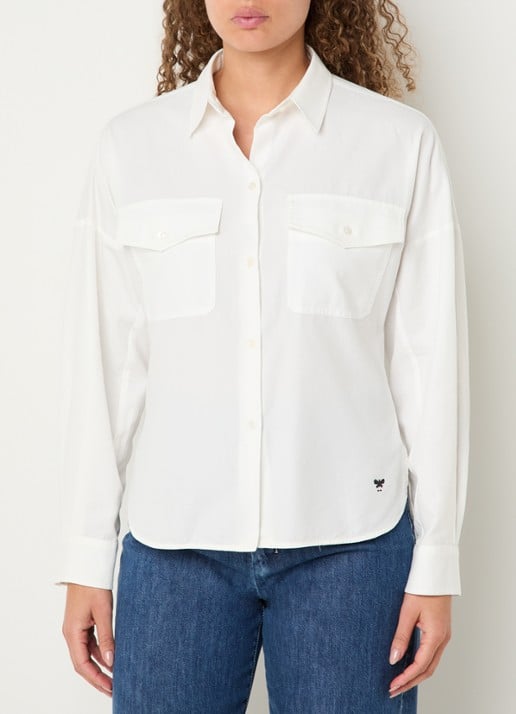 Max Mara Pesi blouse met borstzakken