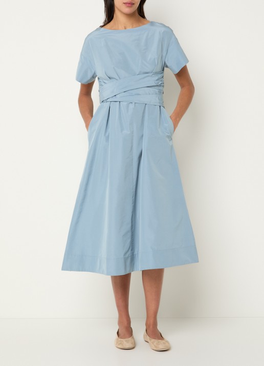 Max Mara Pioppo midi jurk met strikceintuur