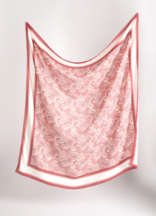 Max Mara Sarong met print - detail oudroze
