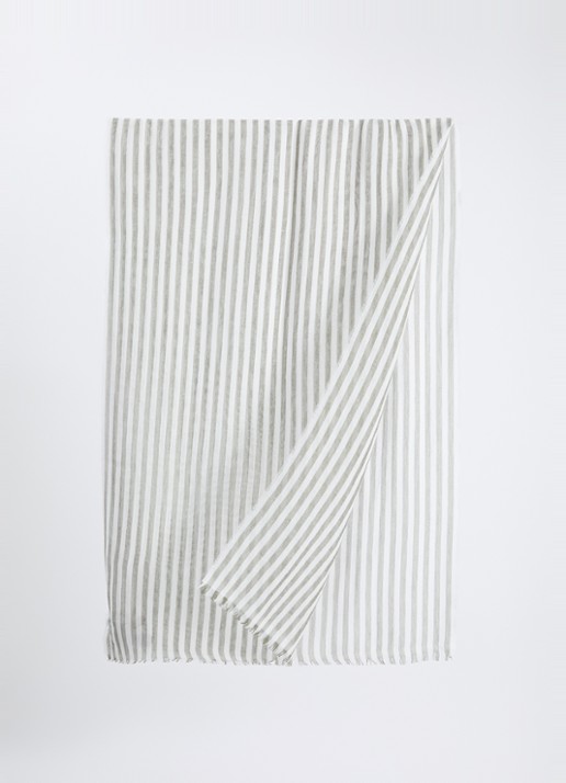 Max Mara Sjaal 202 x 70 cm - detail lindegroen