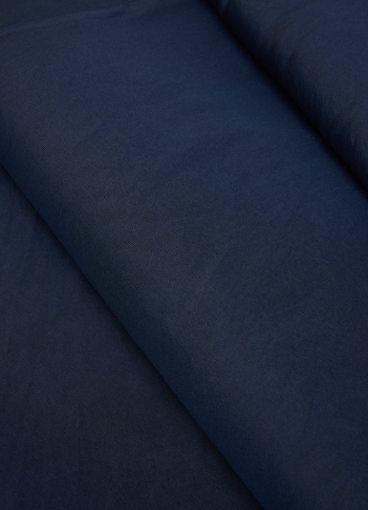 Max Mara Sjaal in zijdeblend 210 x 50 cm  - detail 2 donkerblauw