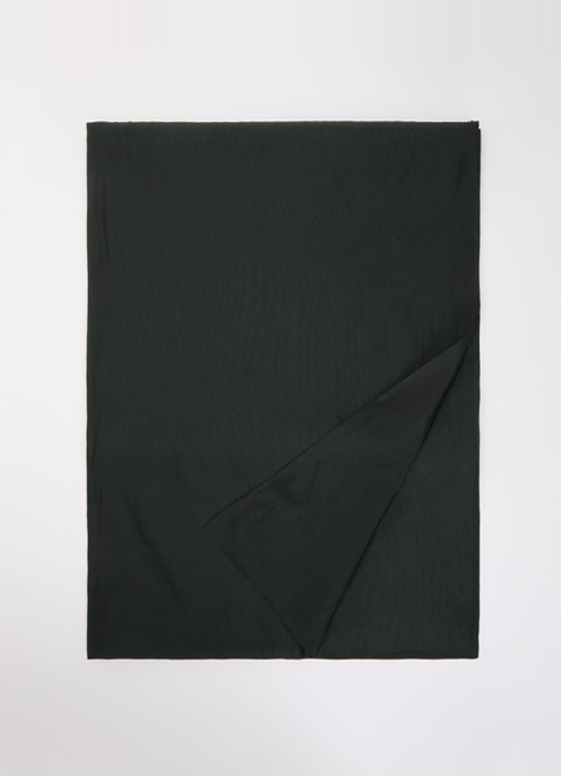 Max Mara Sjaal in zijdeblend 210 x 50 cm  - voorkant 3 donkergroen