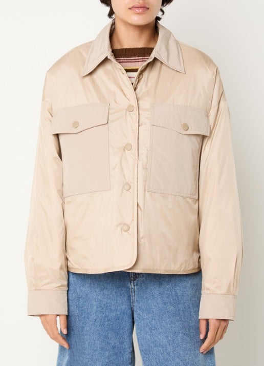 Max Mara Sughero reversible gewatteerd jack met waterafstotende coating