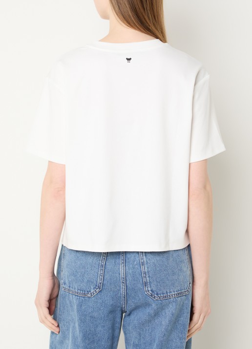 Max Mara T-shirt met borduring - achterkant 4 wit