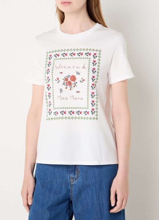 Max Mara T-shirt met logoprint