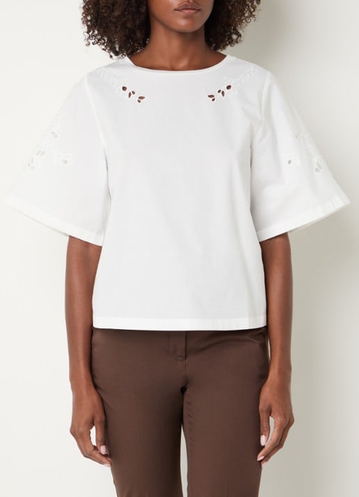 Max Mara Targa tuniek met broderie