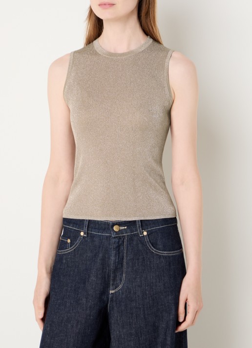 Max Mara Top met metallic finish