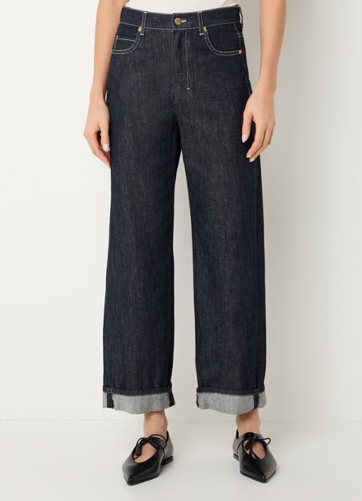 Max Mara Turn-up high waist wide fit cropped jeans
