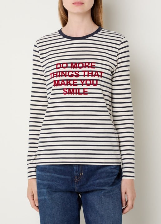 Max Mara Vicino longsleeve met streepprint