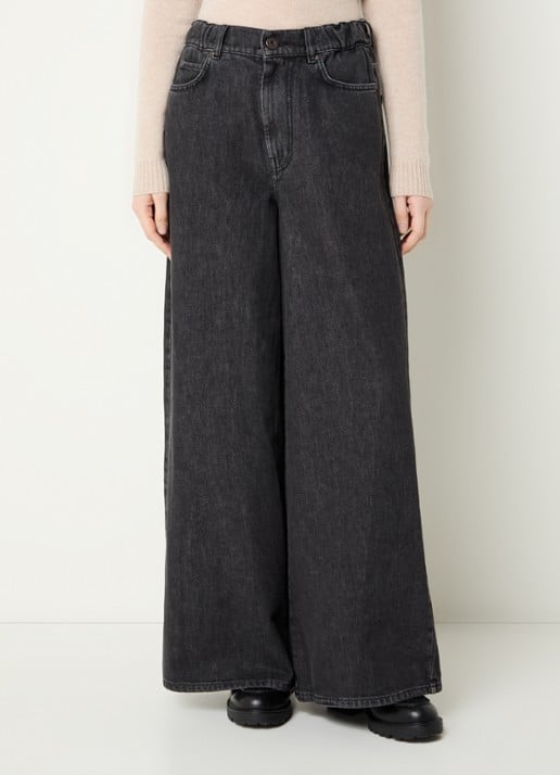 Max Mara Vortice high waist wide leg jeans met gekleurde wassing