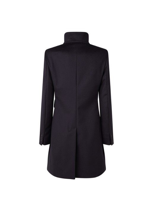 MaxMara Agnese mantel van wol met steekzakken - achterkant blauw