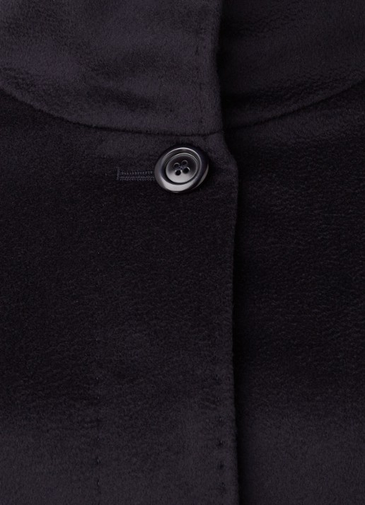 MaxMara Agnese mantel van wol met steekzakken - detail 3 blauw