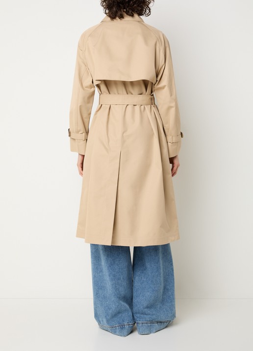 MaxMara Canasta double-breasted trenchcoat met steekzakken - achterkant 4 beige