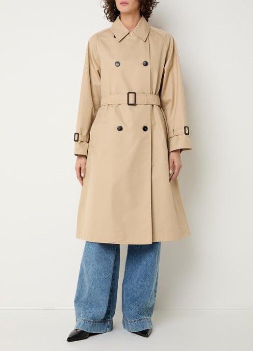 MaxMara Canasta double-breasted trenchcoat met steekzakken