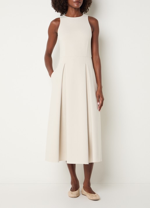MaxMara Cannone midi jurk met steekzakken