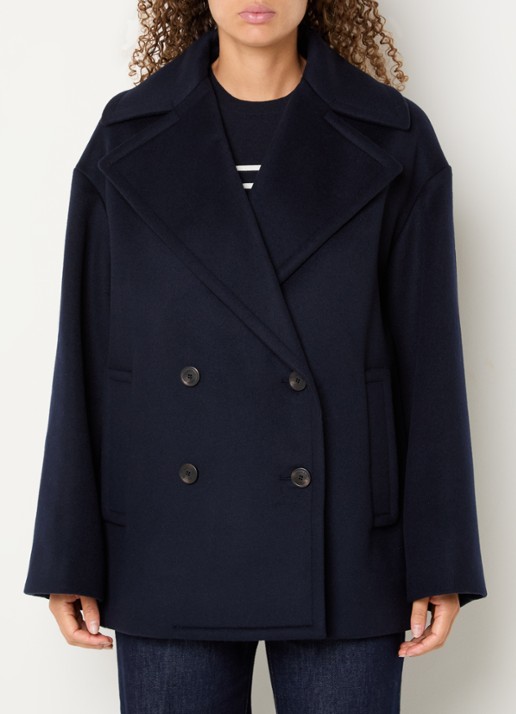 MaxMara Dalpe mantel van wol met steekzakken