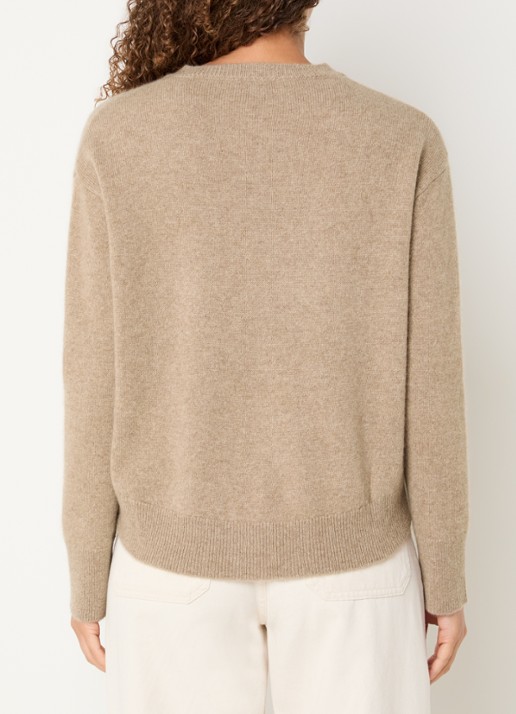 MaxMara Fijngebreide trui van kasjmier - achterkant 3 donkerbeige