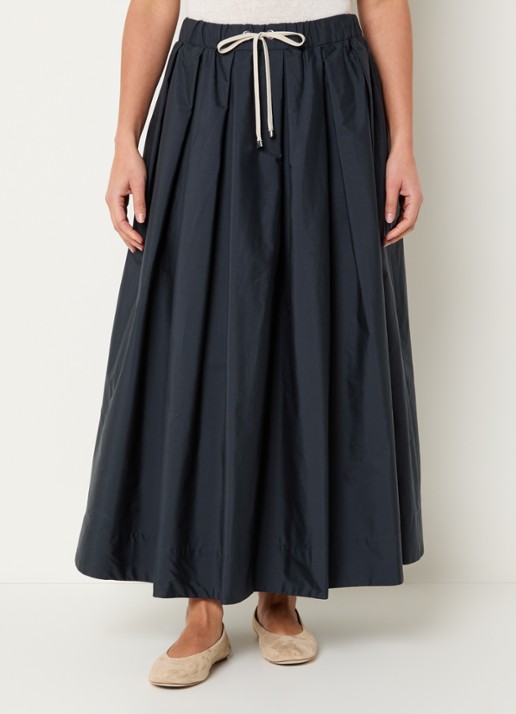 MaxMara High waist midi rok met trekkoord