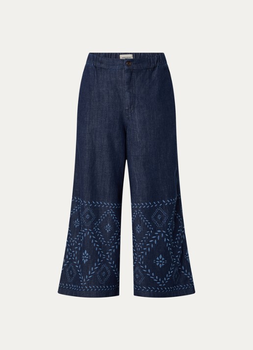 MaxMara Lampada high waist wide leg jeans met donkere wassing - voorkant 3 indigo