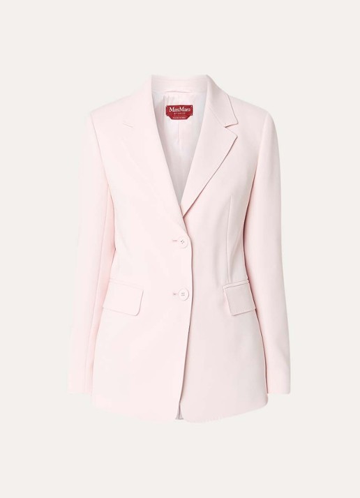 MaxMara Linz blazer met klepzakken - voorkant 3 lichtroze
