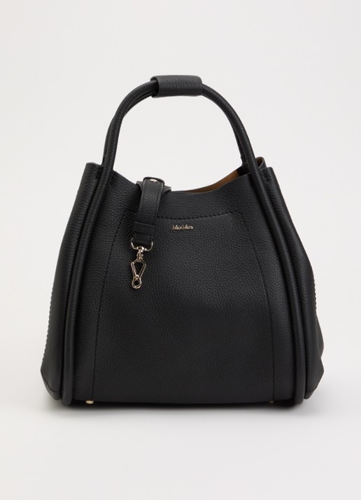 MaxMara Marins handtas van suède met details van kalfsleer