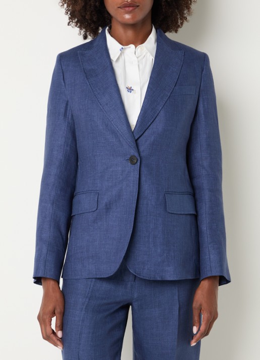 MaxMara Nalut blazer van linnen met klepzakken