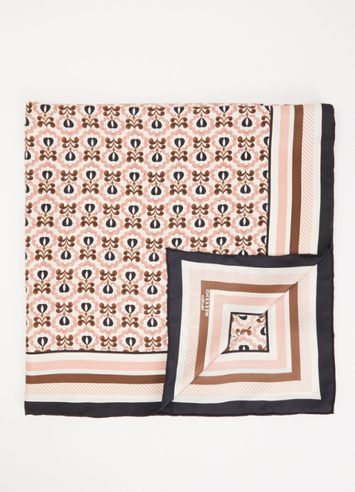 MaxMara Onesto sjaal van zijde met print 90 x 90 cm